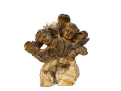 Teste d'angelo italiane del XVIII secolo su geode