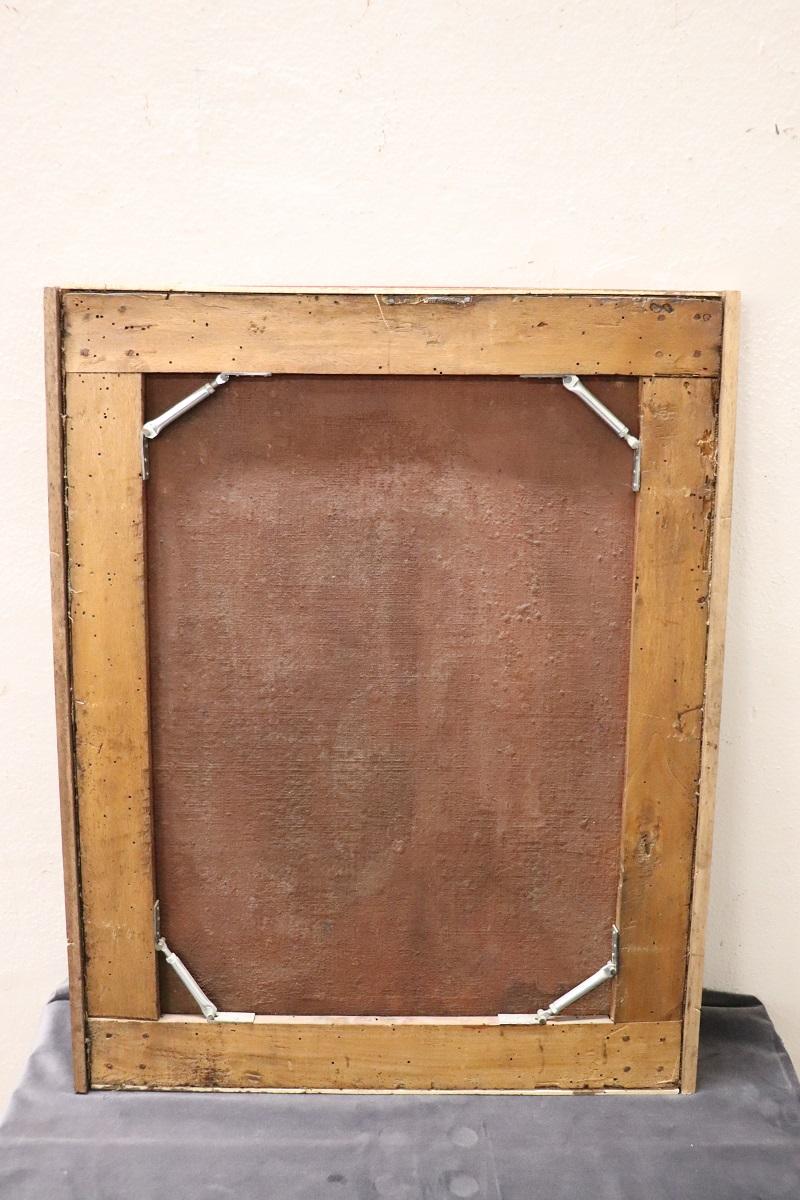 Fino al XVIII secolo Antico dipinto a olio su tela del XVIII secolo, Madonna in preghiera in vendita