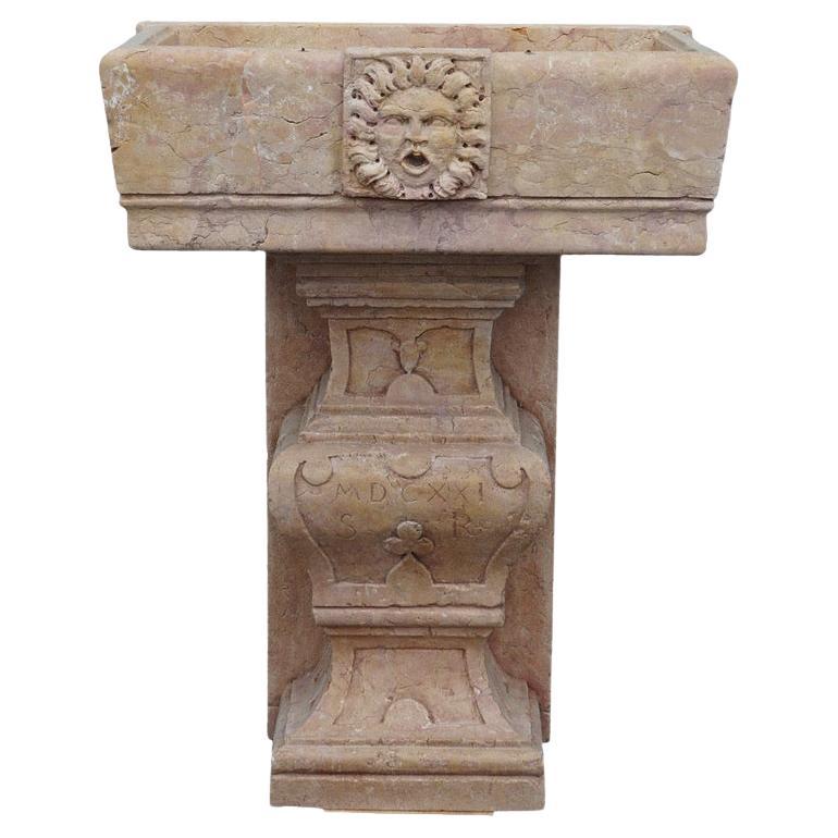 18th Century Italian Antique Wall Fontana Verona For Sale
