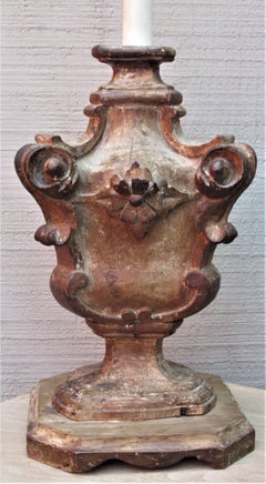 18th Century Italian Architectural Fragment Lamp