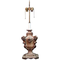18th Century Italian Architectural Fragment Lamp