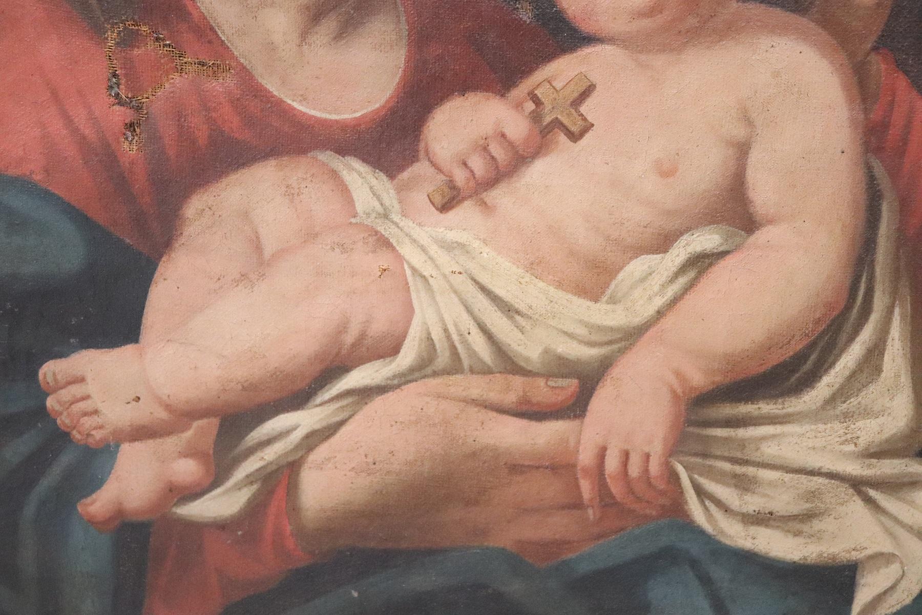 18th Century Italian Artist Madonna with the Child Jesus 4