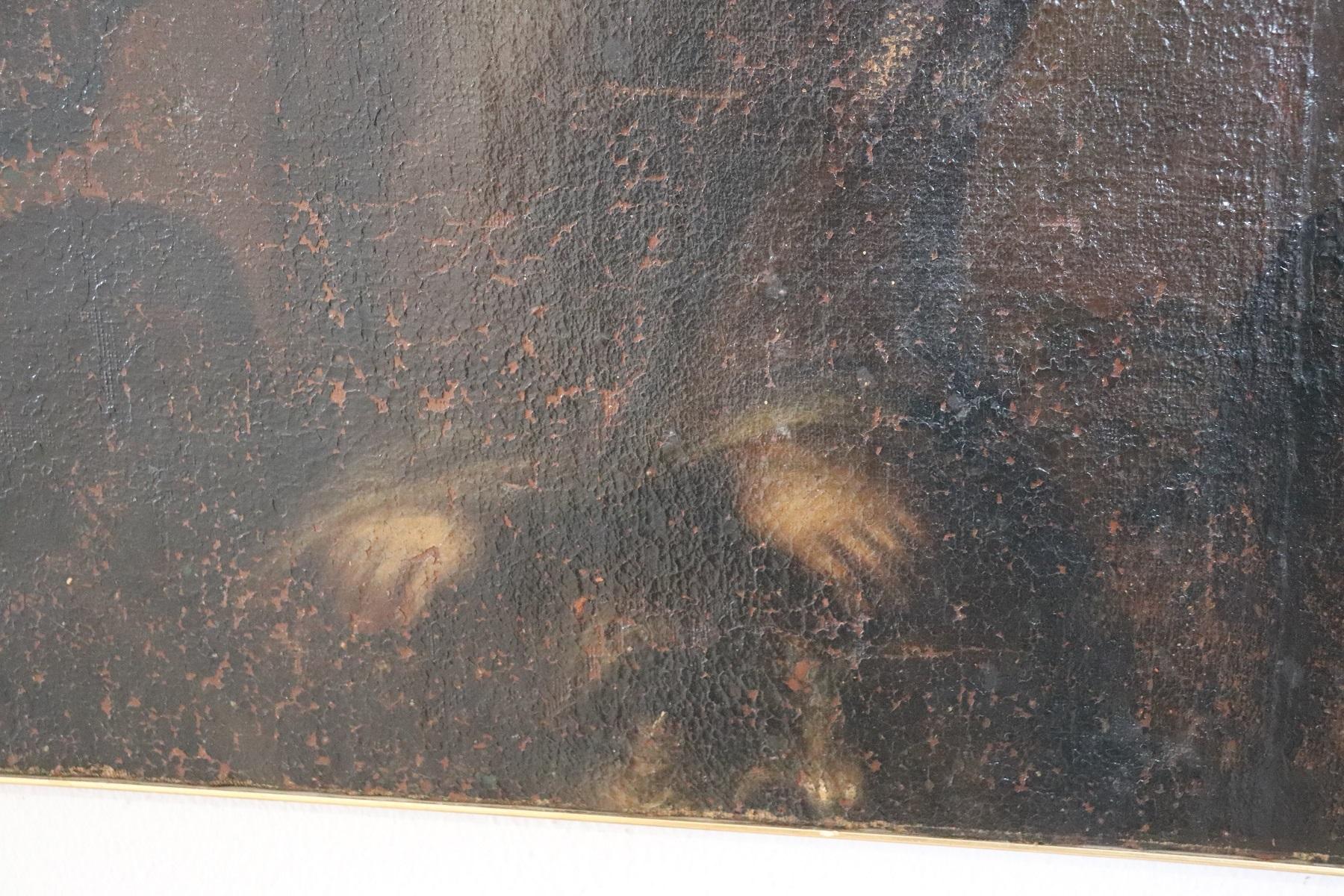 18th Century Italian Artist The Virgin Mary Oil Painting on Canvas 5