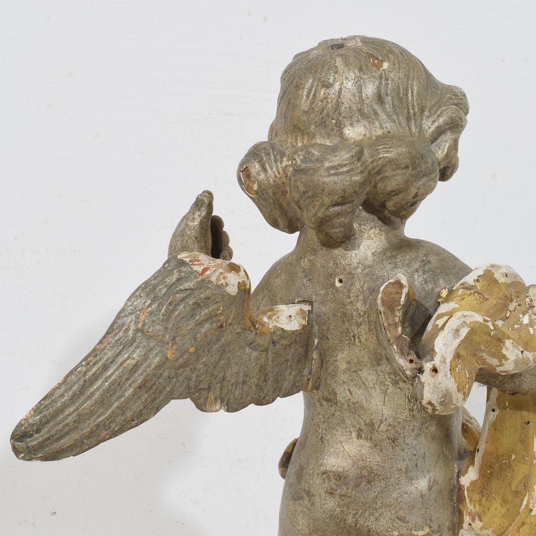 Figura di angelo barocco italiano del XVIII secolo in vendita 3