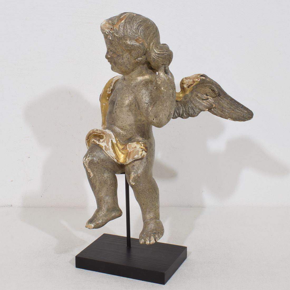 Barocco Figura di angelo barocco italiano del XVIII secolo in vendita