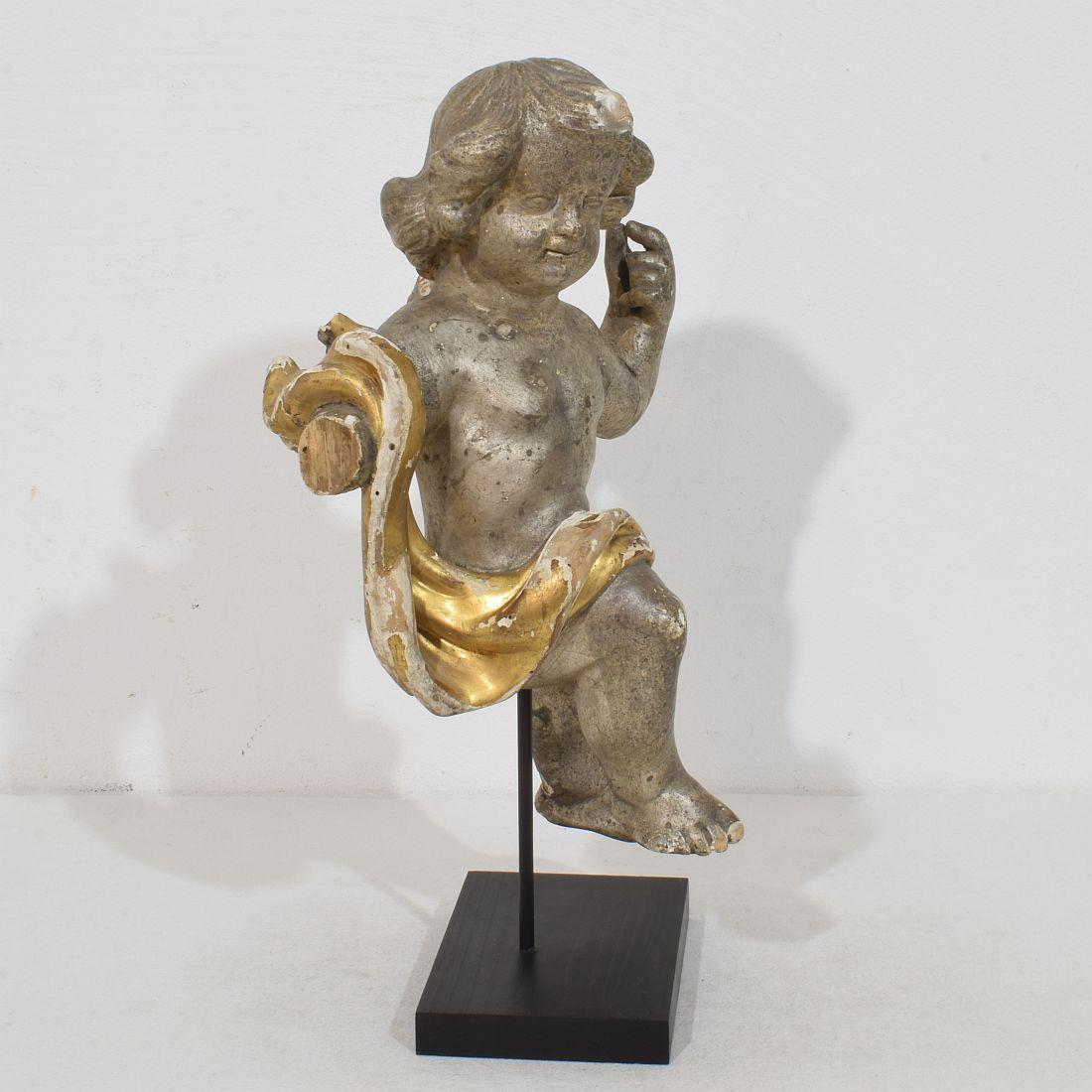 Italiano Figura di angelo barocco italiano del XVIII secolo in vendita
