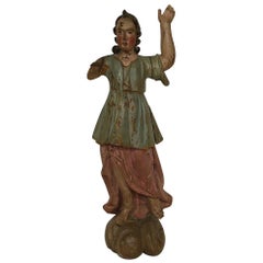 18th Century, Italian Baroque Angel Figure 18th Century, Italian Baroque Angel Figure