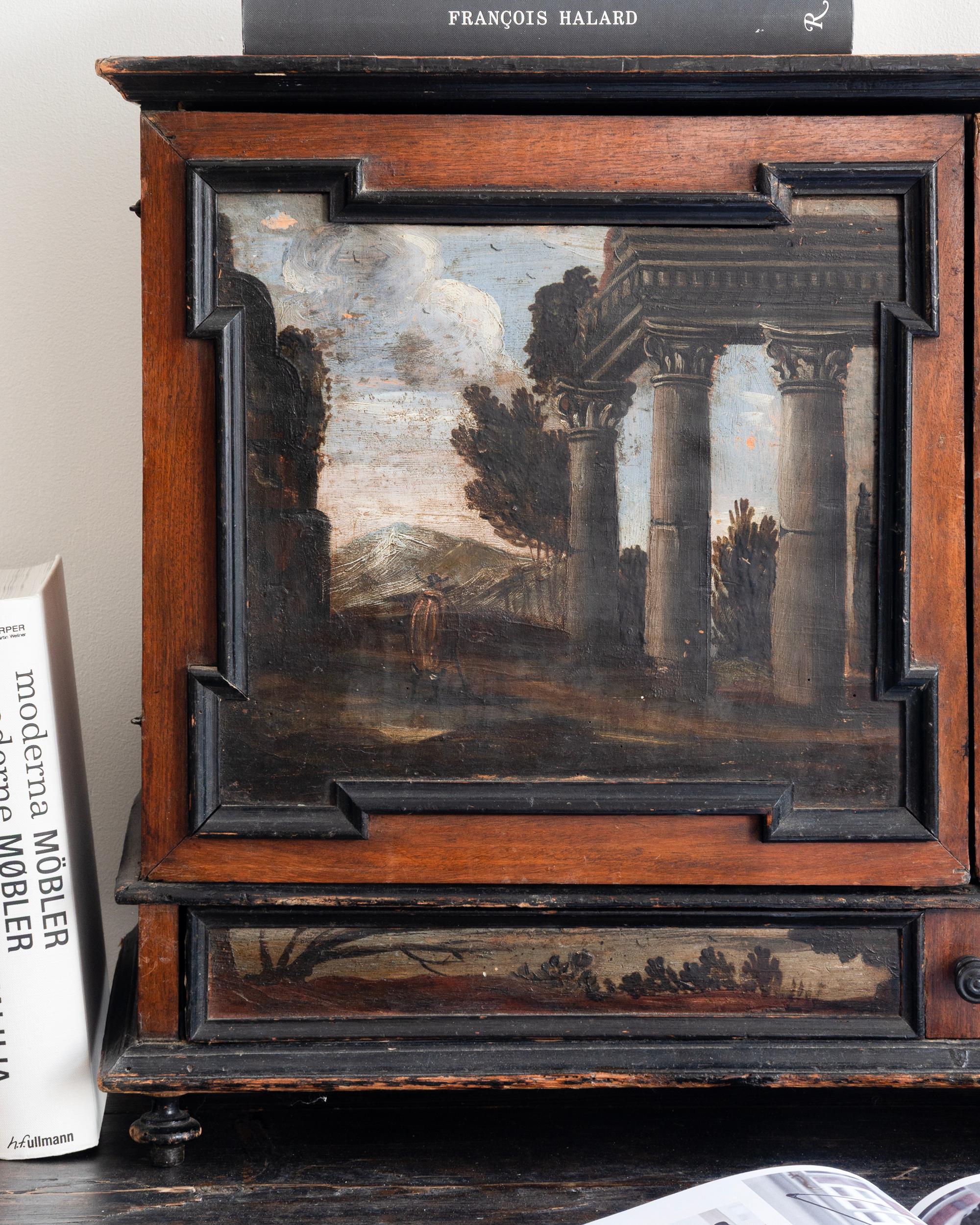 18th Century Italian Baroque Cabinet In Good Condition For Sale In Allerum, SE