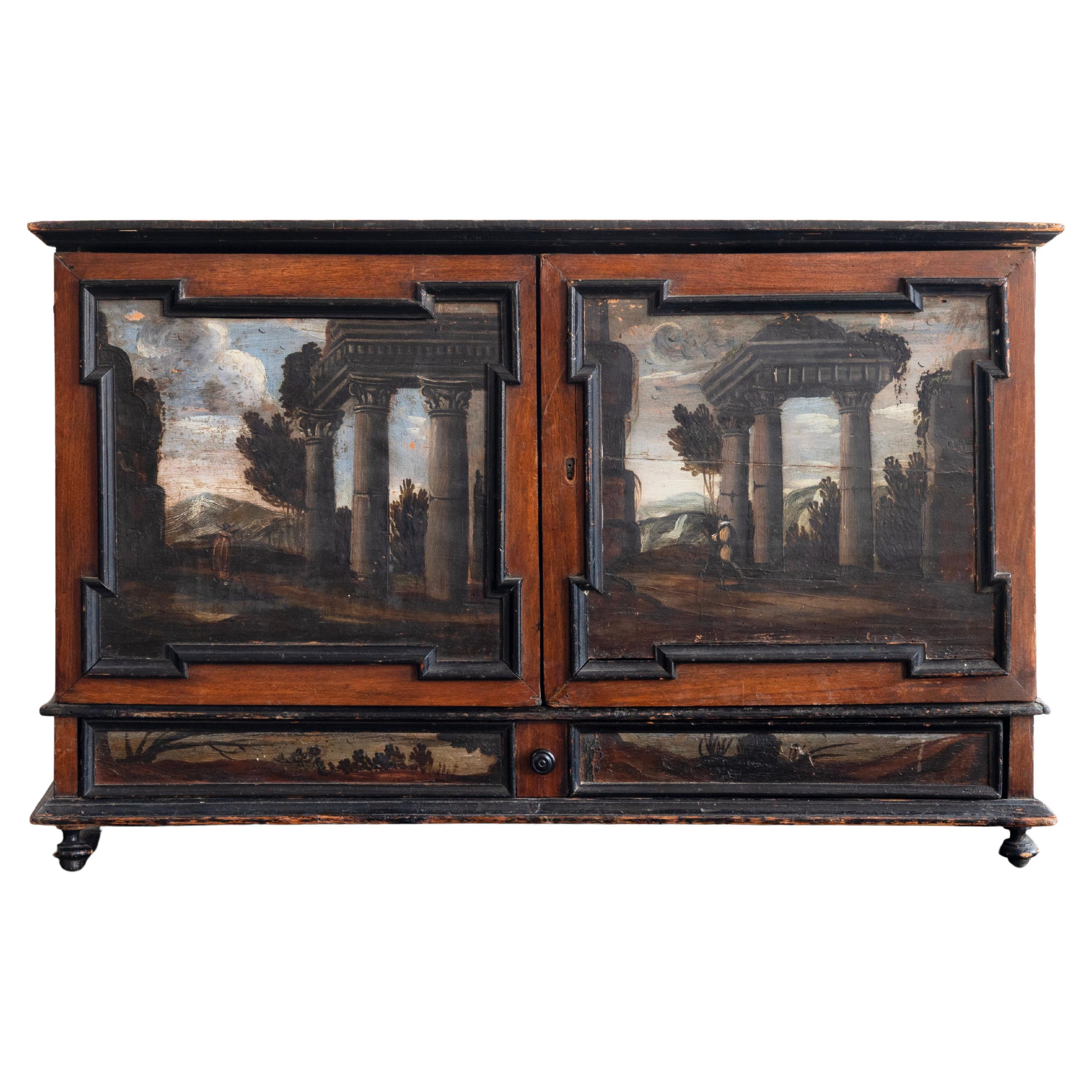 18th Century Italian Baroque Cabinet For Sale