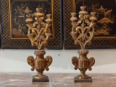 Grès baroque italien du XVIIIe siècle en bois doré