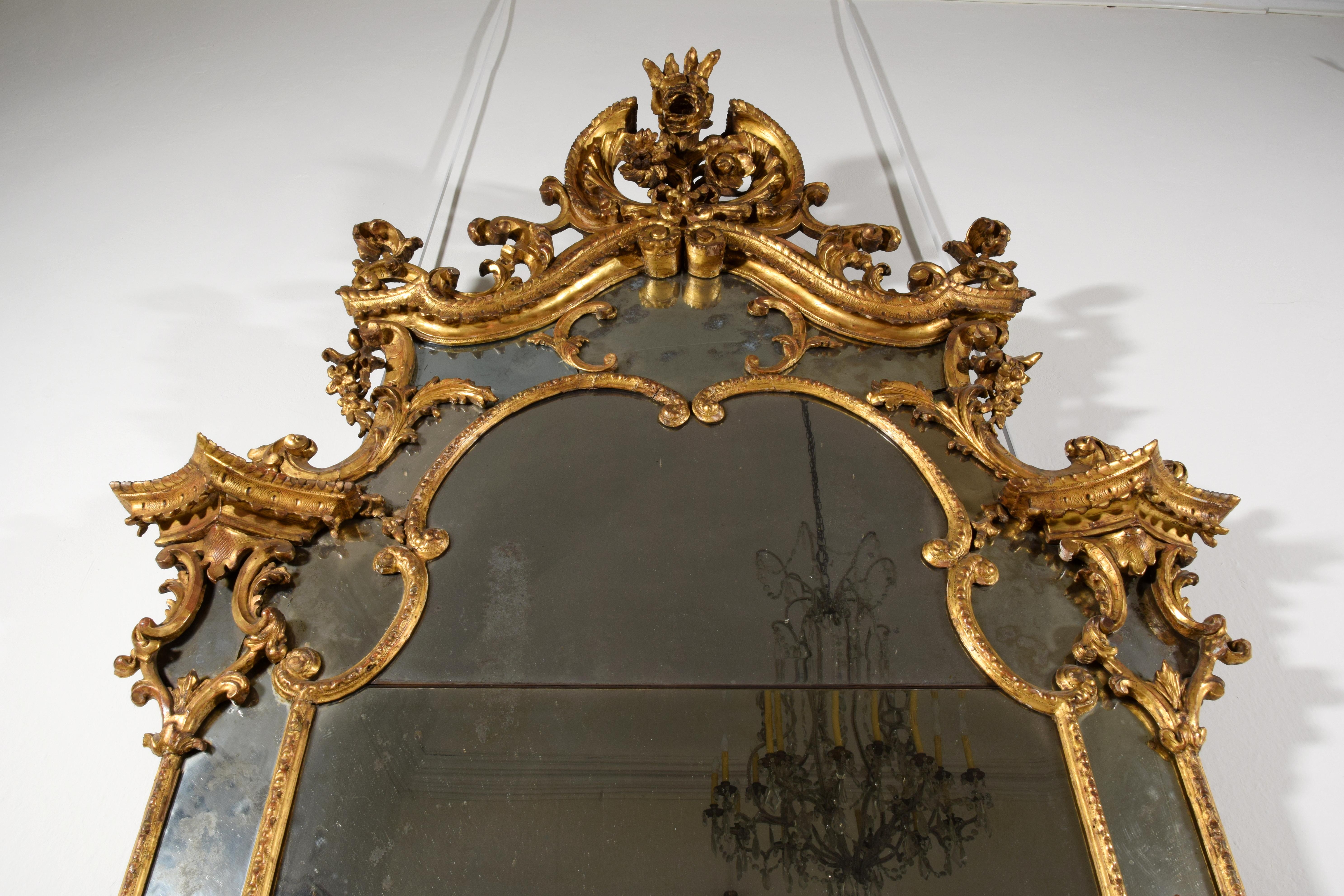 18th Century, Italian Baroque Gitlwood Mirror 3