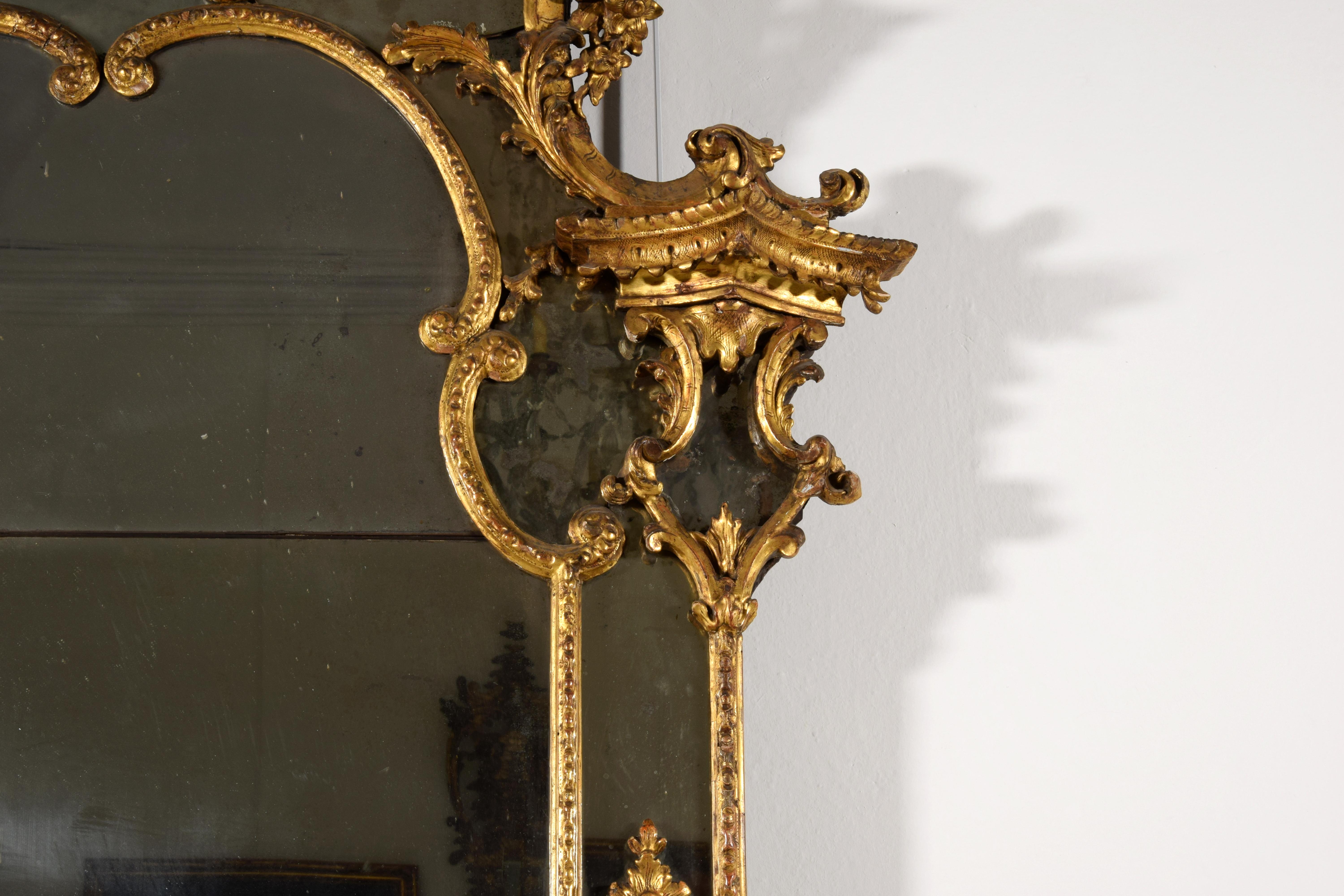 18th Century, Italian Baroque Gitlwood Mirror 2