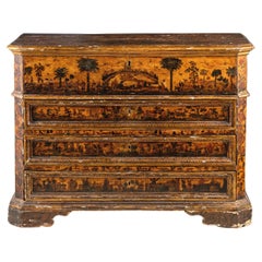 XVI Century, Italian Renaissance Wood Chest For Sale at 1stDibs