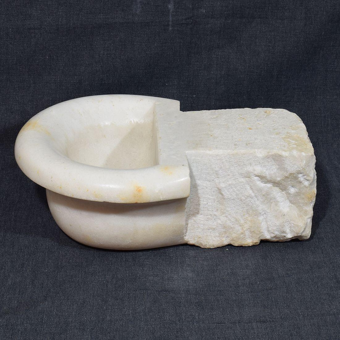 18th Century and Earlier 18th Century Italian Baroque Marble Holy Water Font or Stoup For Sale