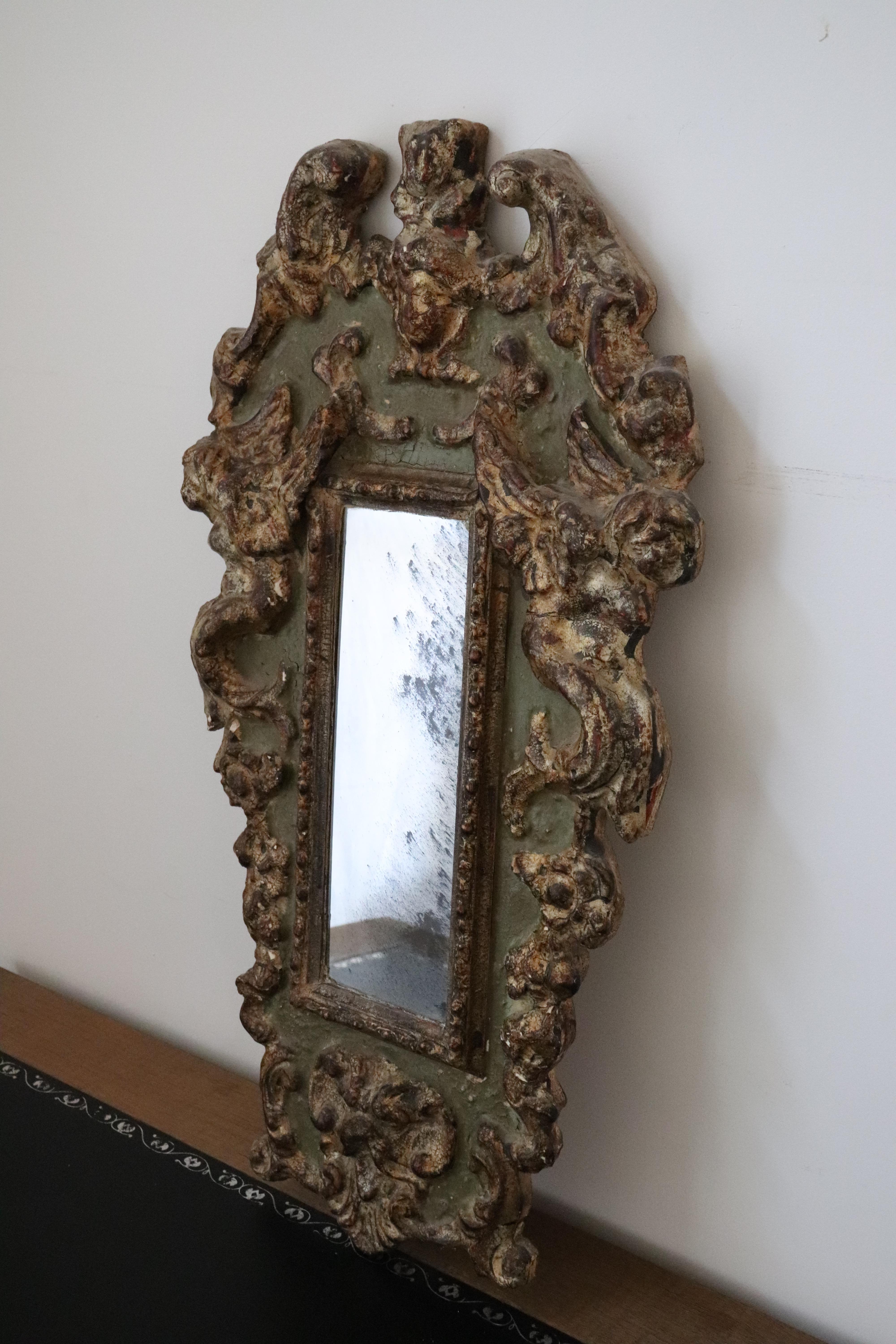 18th Century Italian Baroque Mirror In Good Condition For Sale In Nijlen, BE