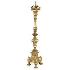18th Century Italian Baroque Pricket Candlestick