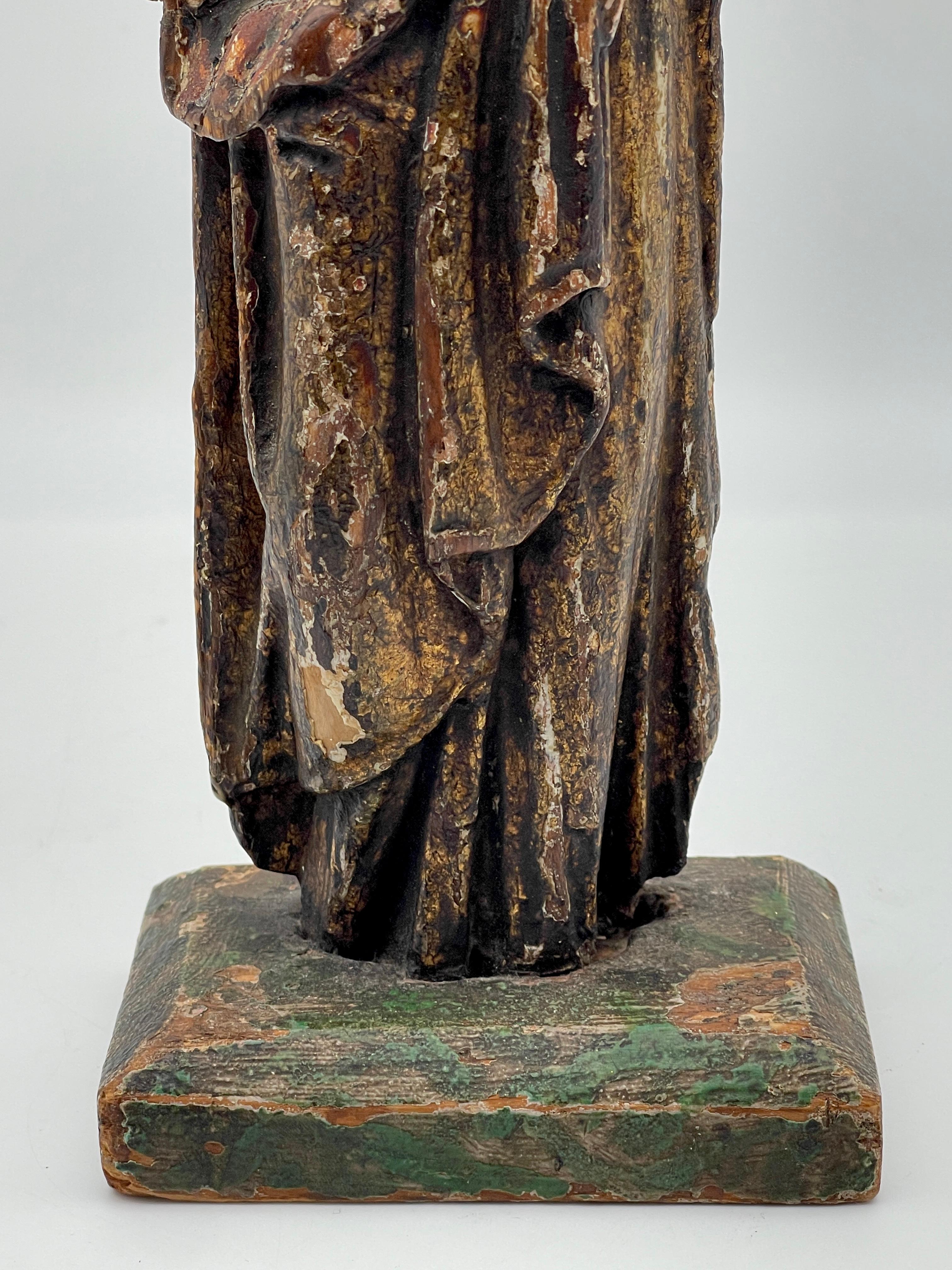 Figura de Santos barroca italiana del siglo XVIII Barroco en venta