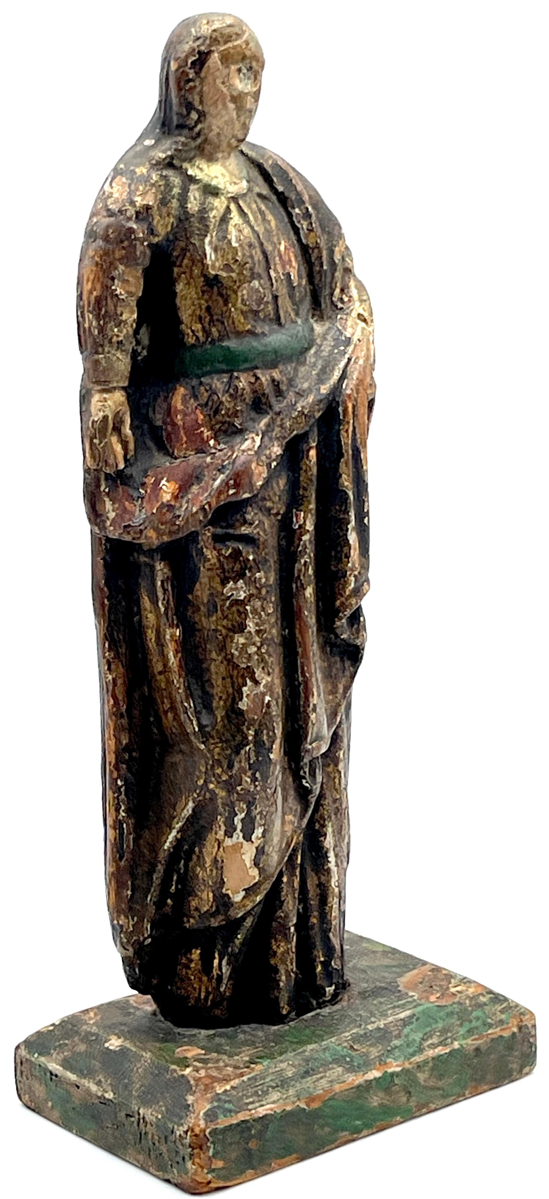 Figura de Santos barroca italiana del siglo XVIII Italiano en venta
