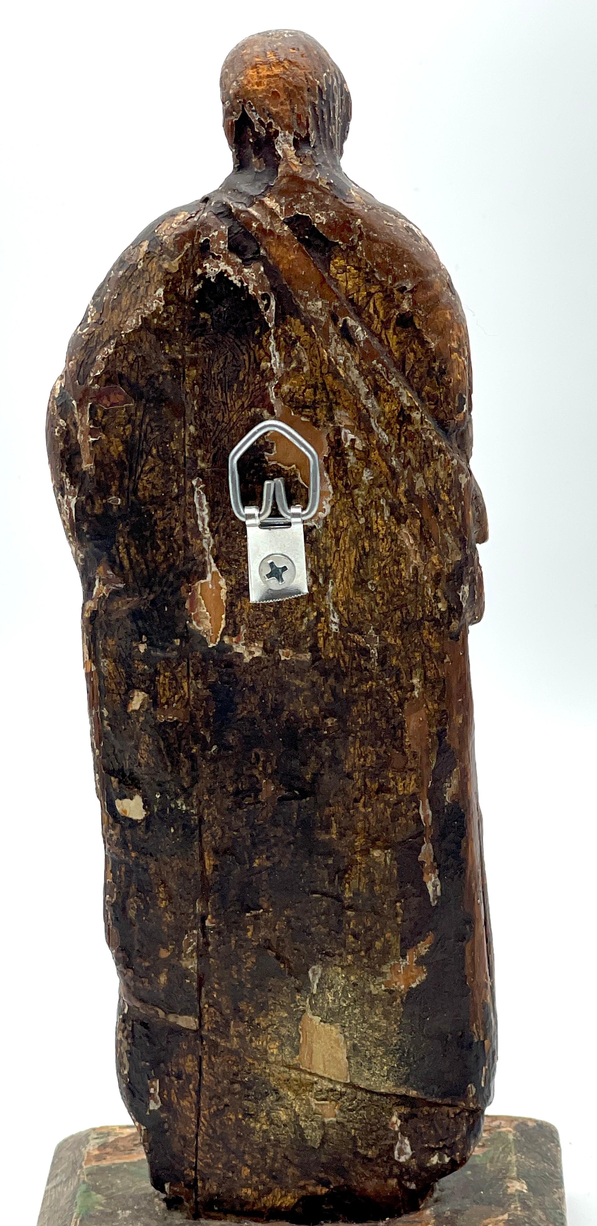Figura de Santos barroca italiana del siglo XVIII en Bueno estado para la venta en West Palm Beach, FL