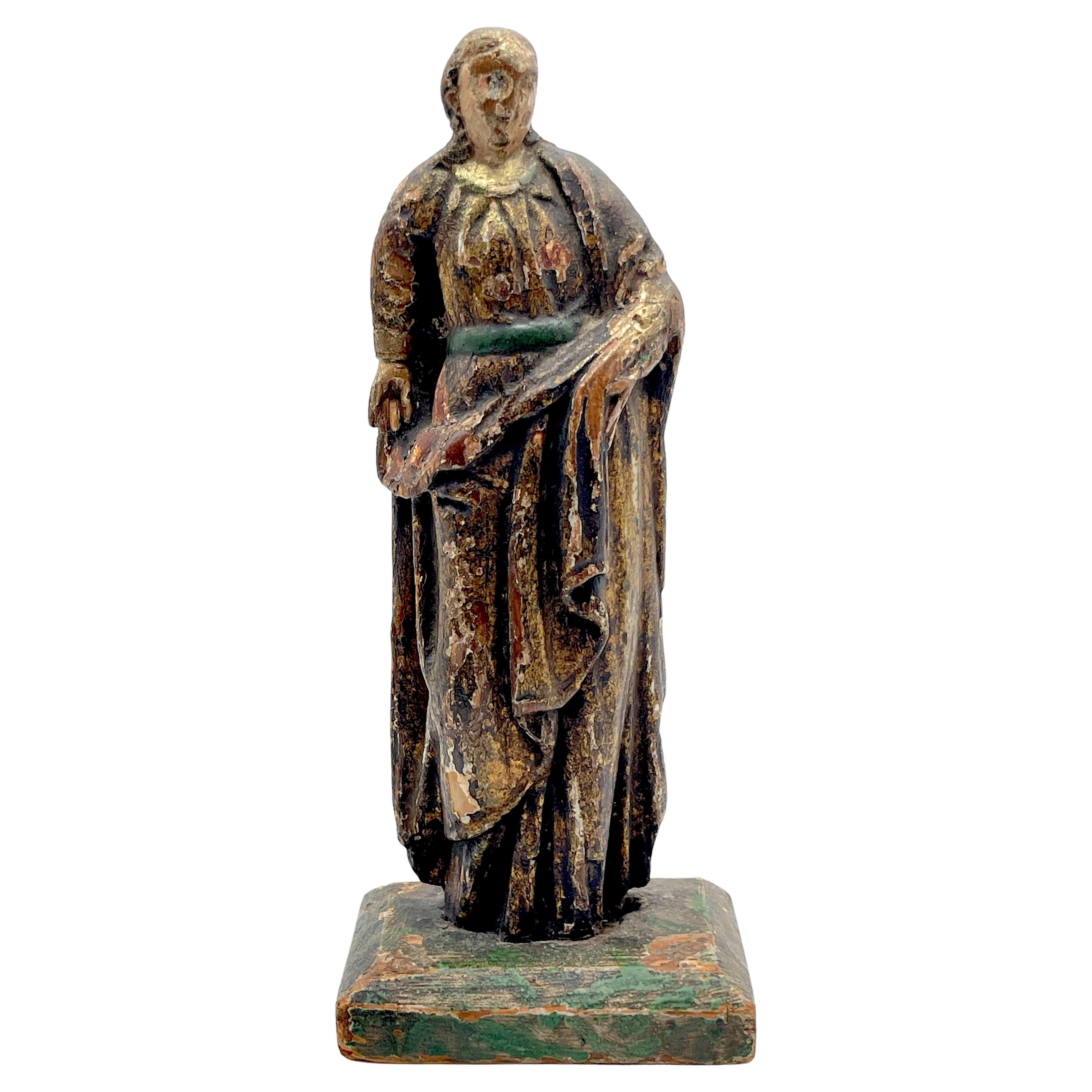 Figura de Santos barroca italiana del siglo XVIII