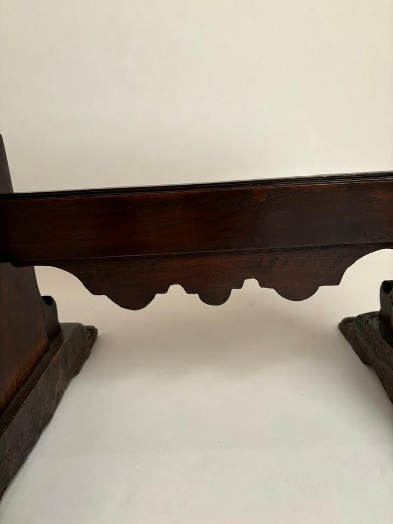 18th Century Italian Baroque Style Walnut Side Table  For Sale 10