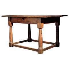 18th Century Italian Baroque Walnut Table