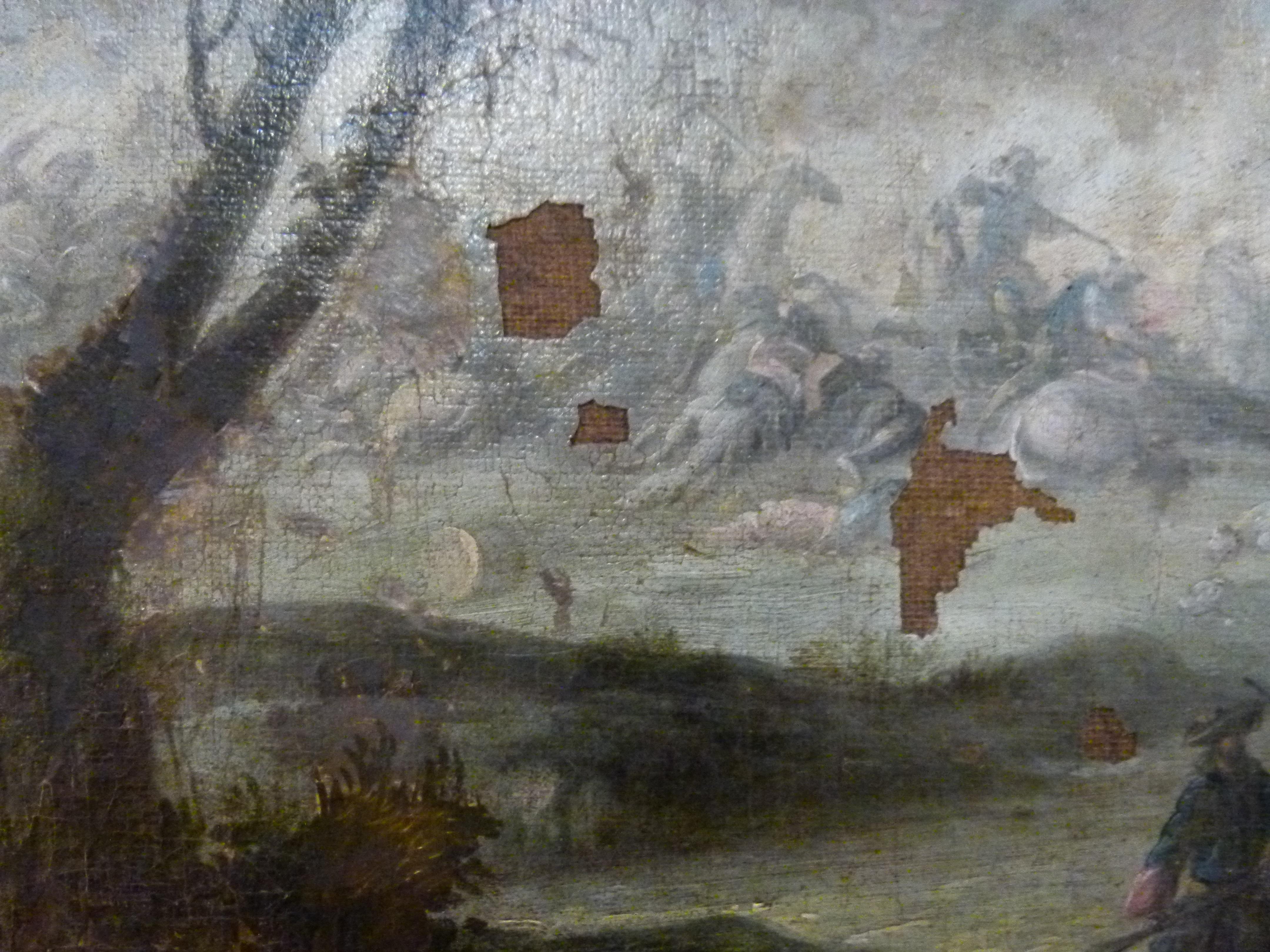 18th Century Italian Battle Painting, Oil on Canvas, Giovanni Tuccari 3
