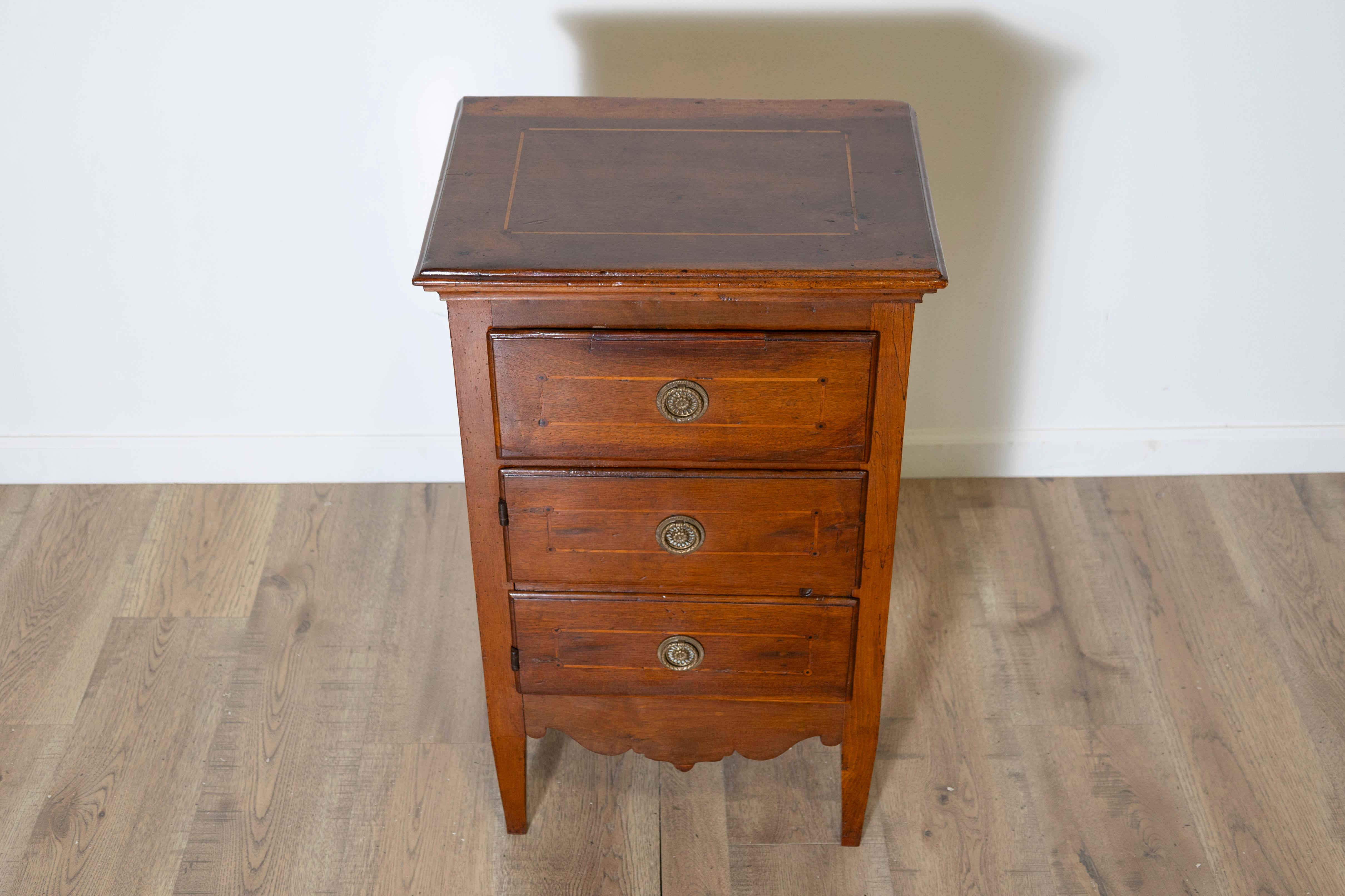 Louis XVI 18th Century Italian Bedside Table Circa 1790 For Sale