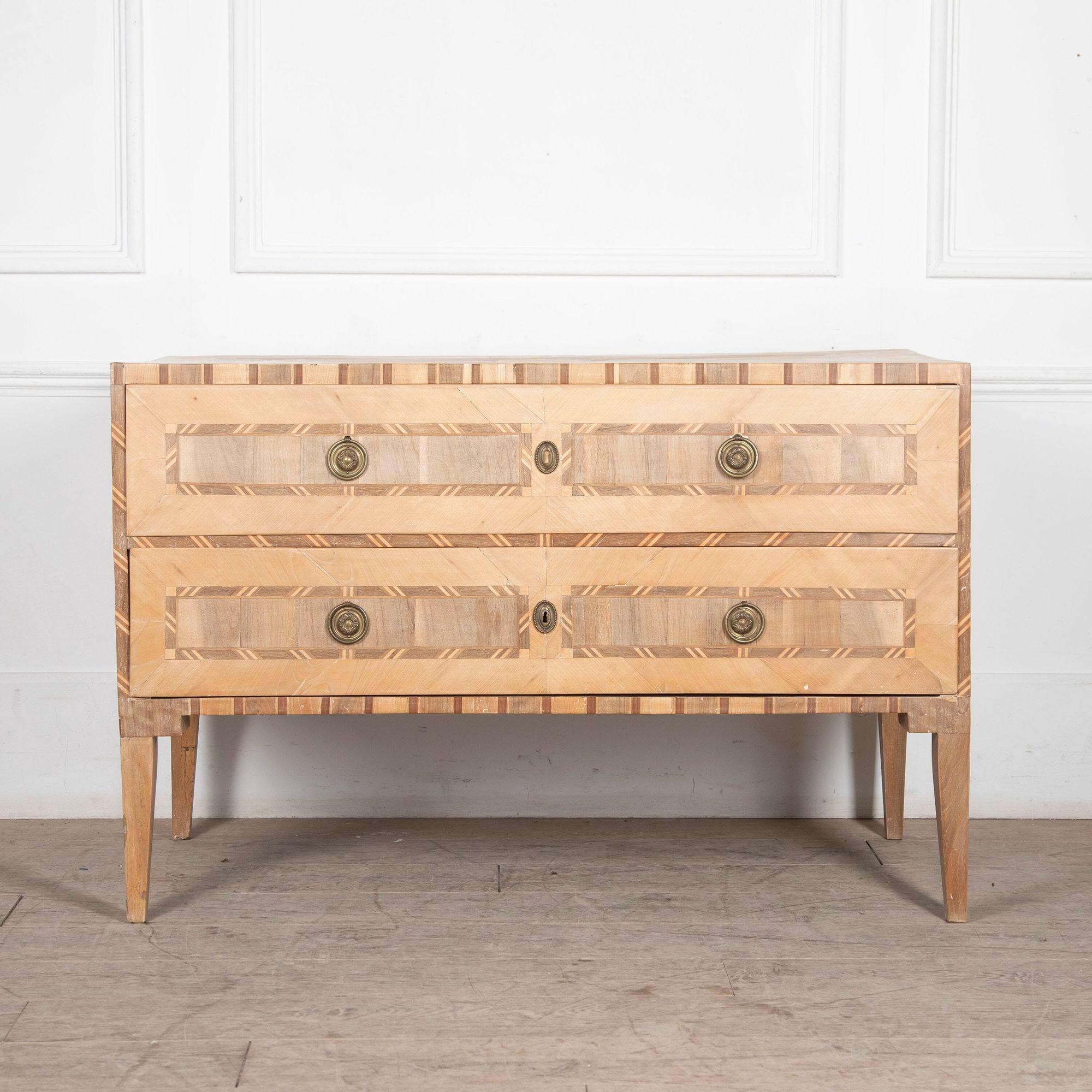 18th Century Italian Bleached Commode 6