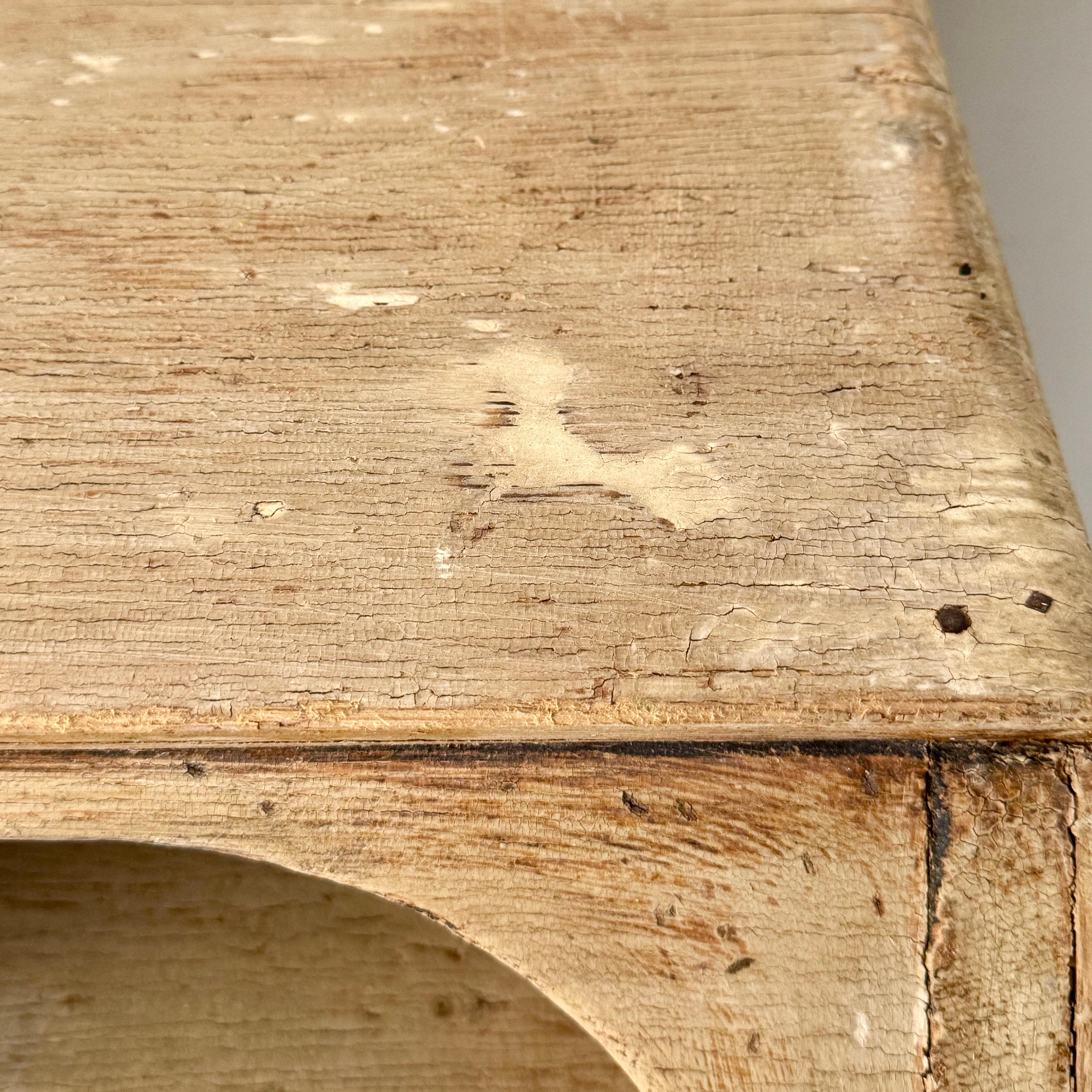 18th Century Italian Bleached Rustic Drop Front Secretaire For Sale 8