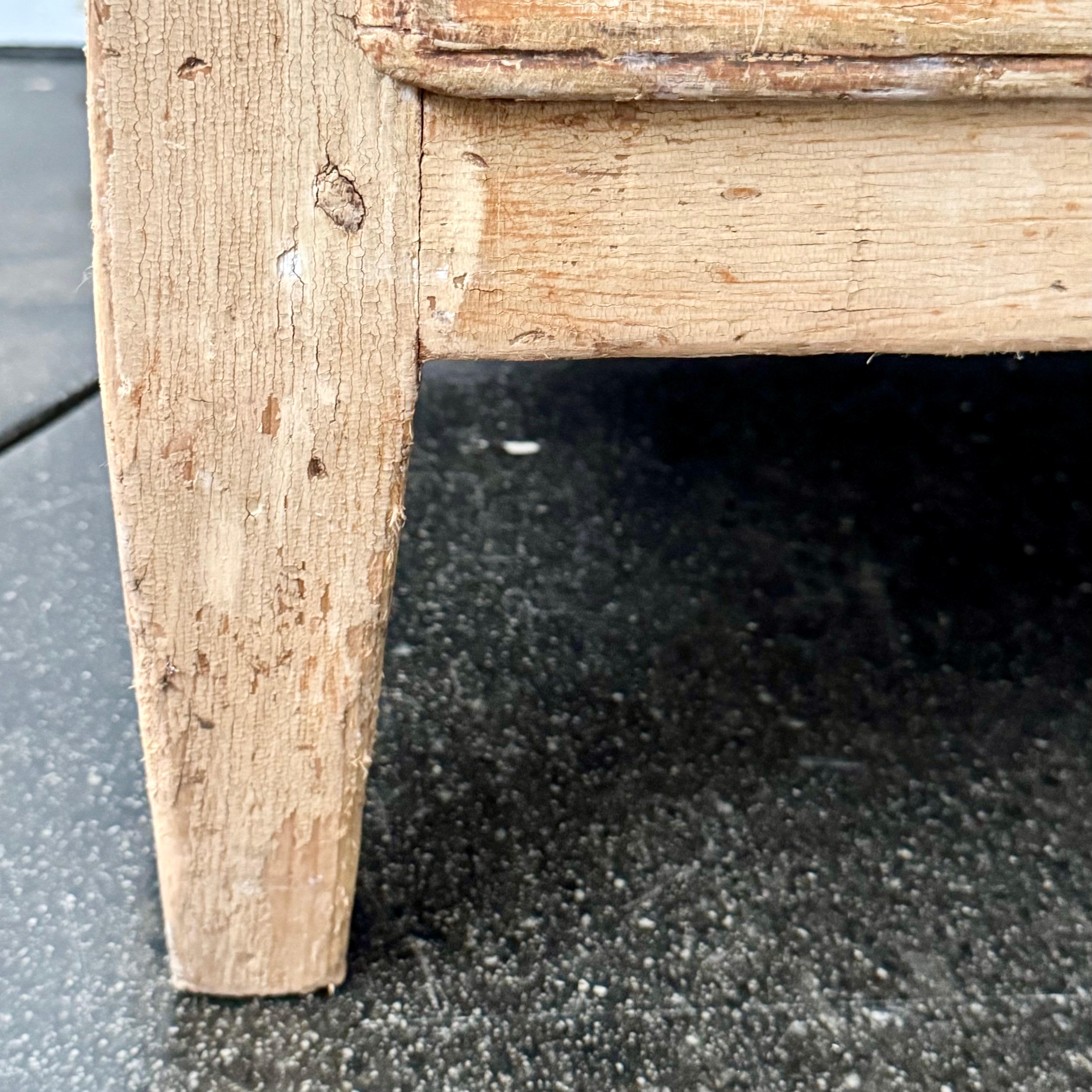 18th Century Italian Bleached Rustic Drop Front Secretaire For Sale 11