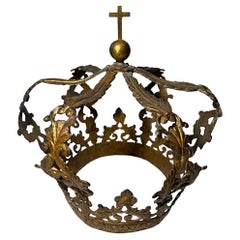 Couronne italienne du XVIIIe siècle en bronze