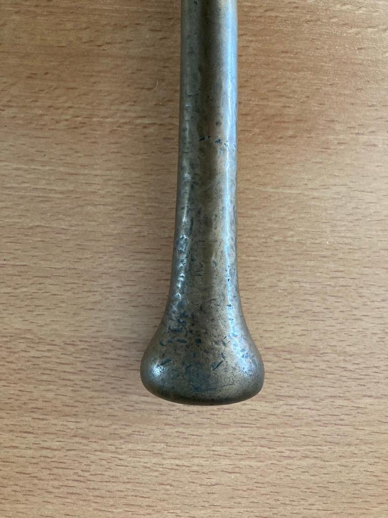 18th Century and Earlier 18th Century Italian Bronze Pestle for a Mortar, 12 Inches Long