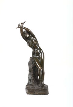 18th Century Italian Bronze Sculpture 'The Slave' by Odoardo Tabacchi