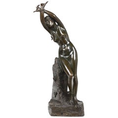 18th Century Italian Bronze Sculpture 'The Slave' by Odoardo Tabacchi