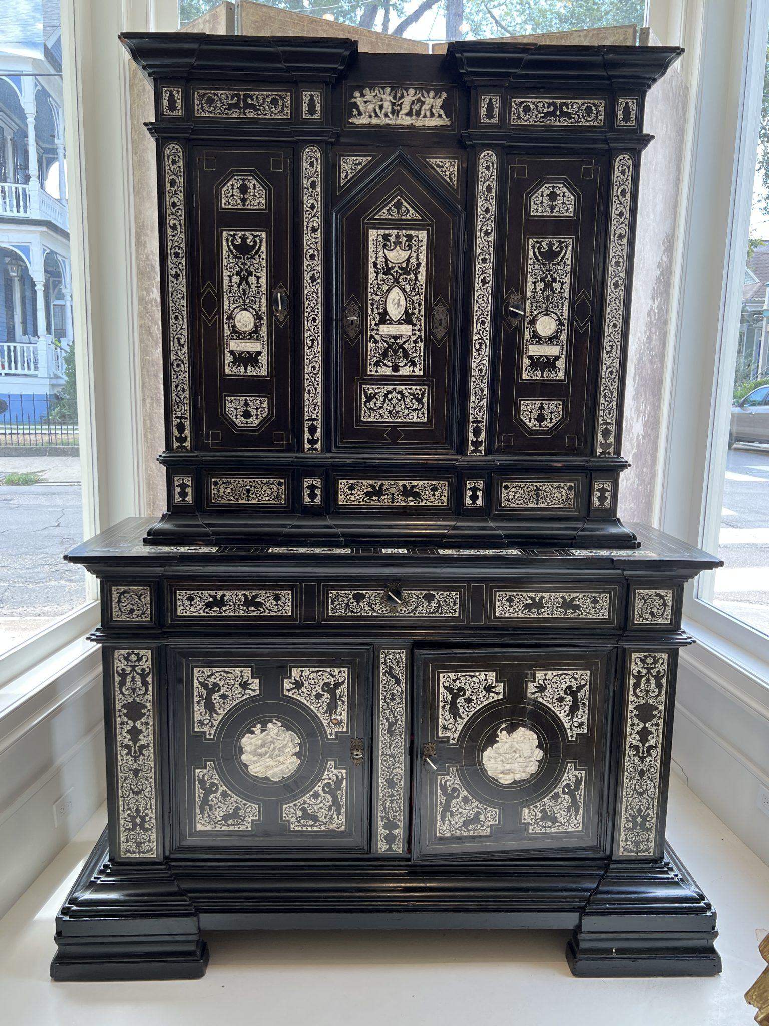 18th Century Italian Cabinet with Bone Inlay For Sale 2