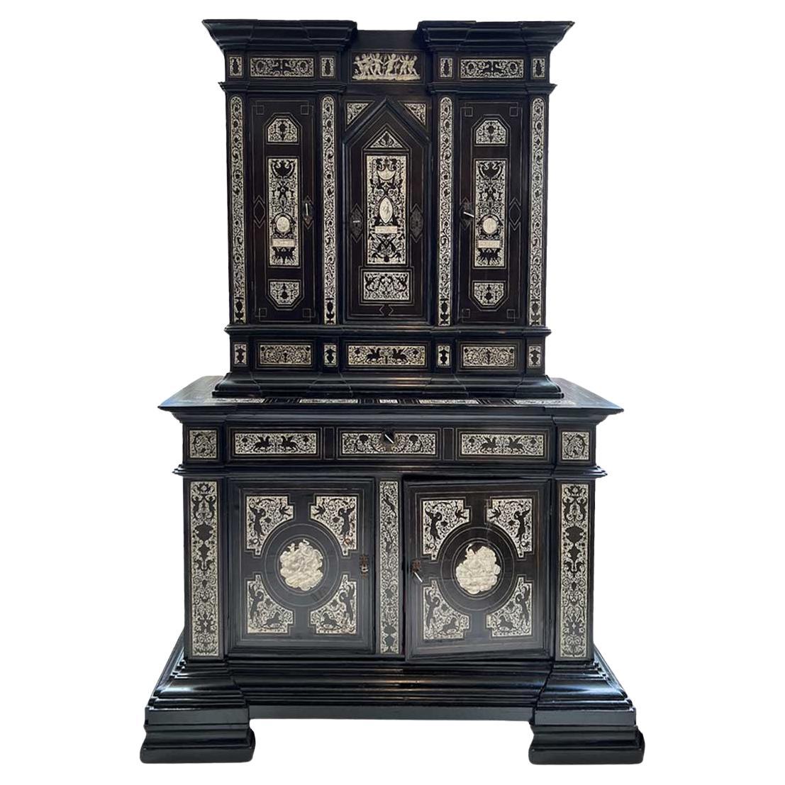 18th Century Italian Cabinet with Bone Inlay For Sale