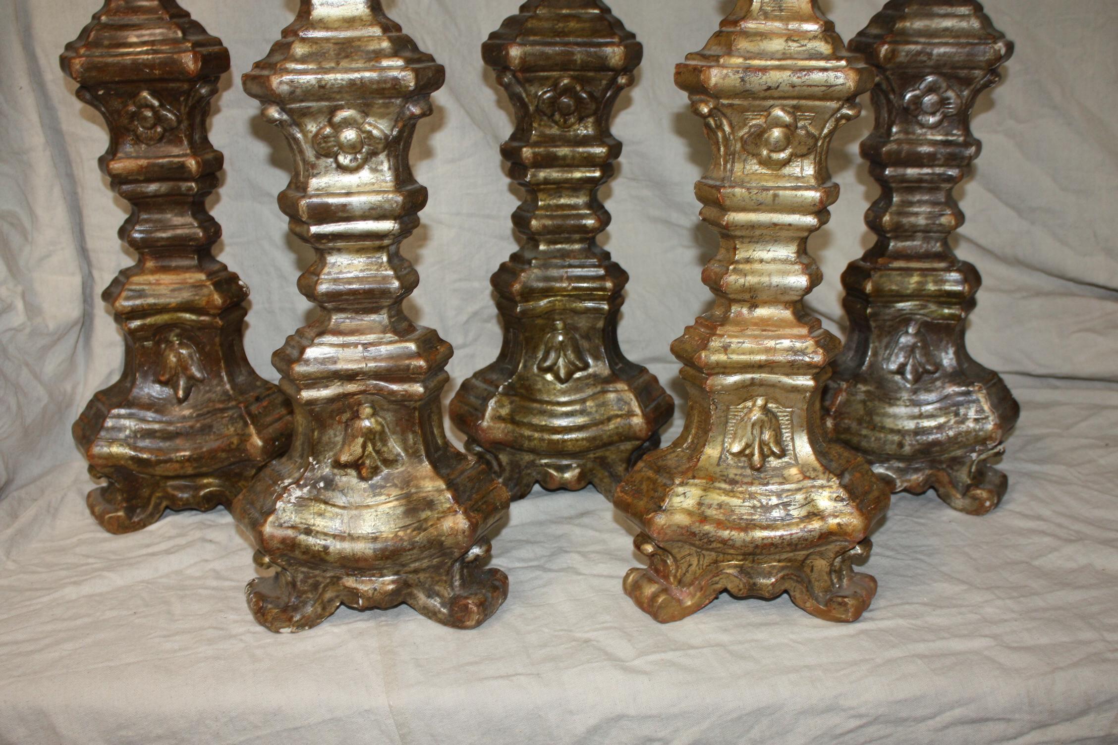 18th Century and Earlier 18th Century Italian Candle Stick For Sale