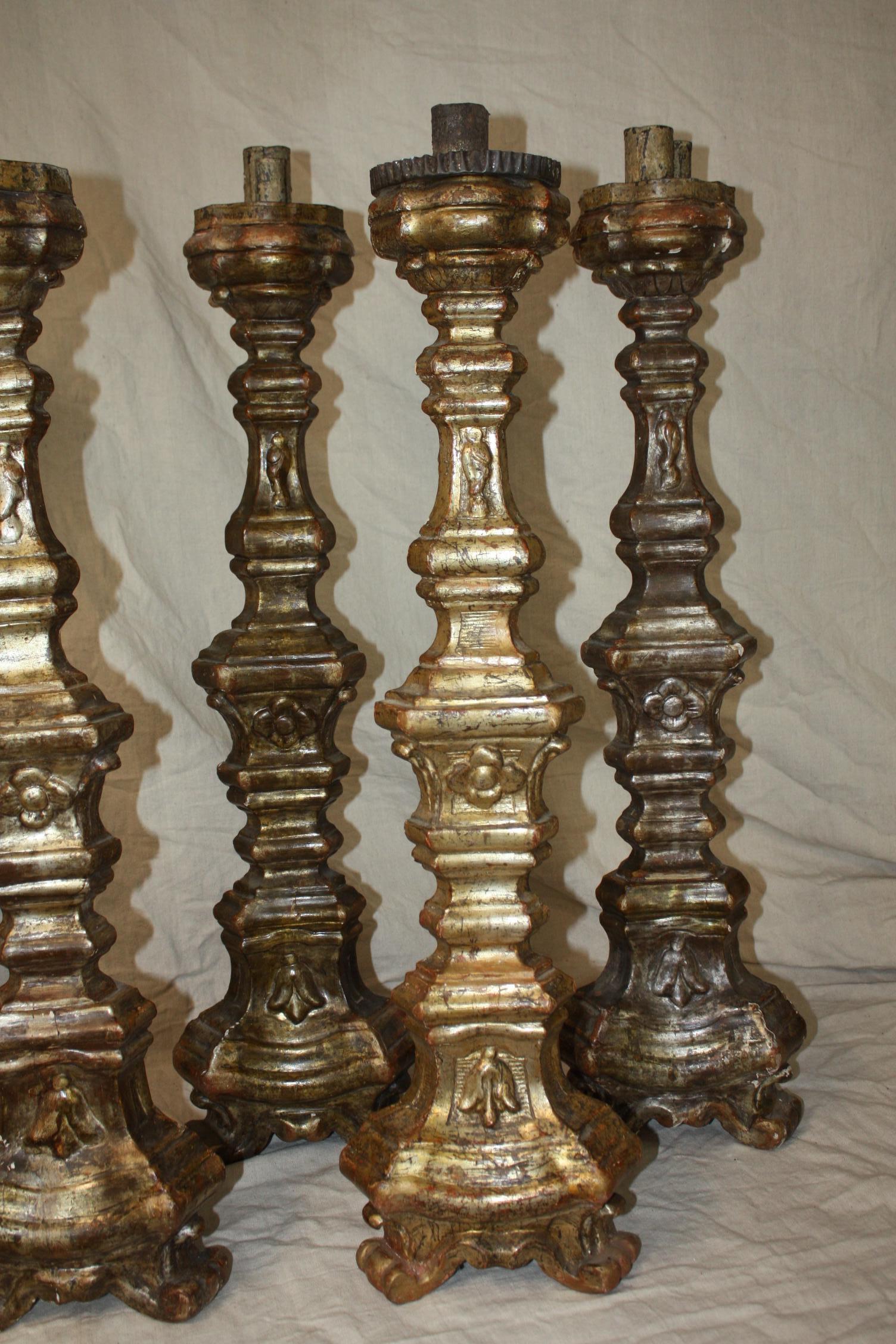 18th Century Italian Candle Stick For Sale 1