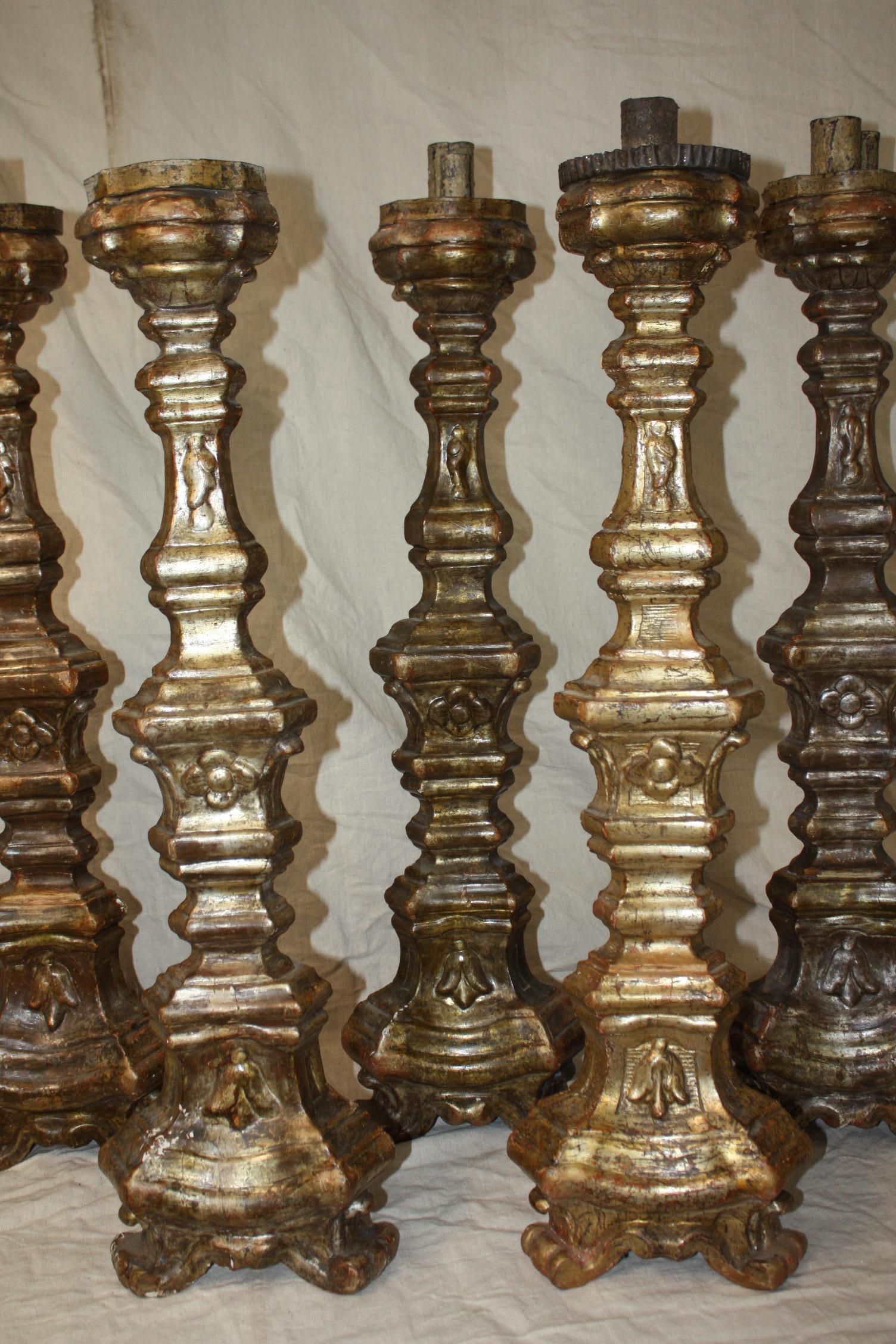 18th Century Italian Candle Stick For Sale 2