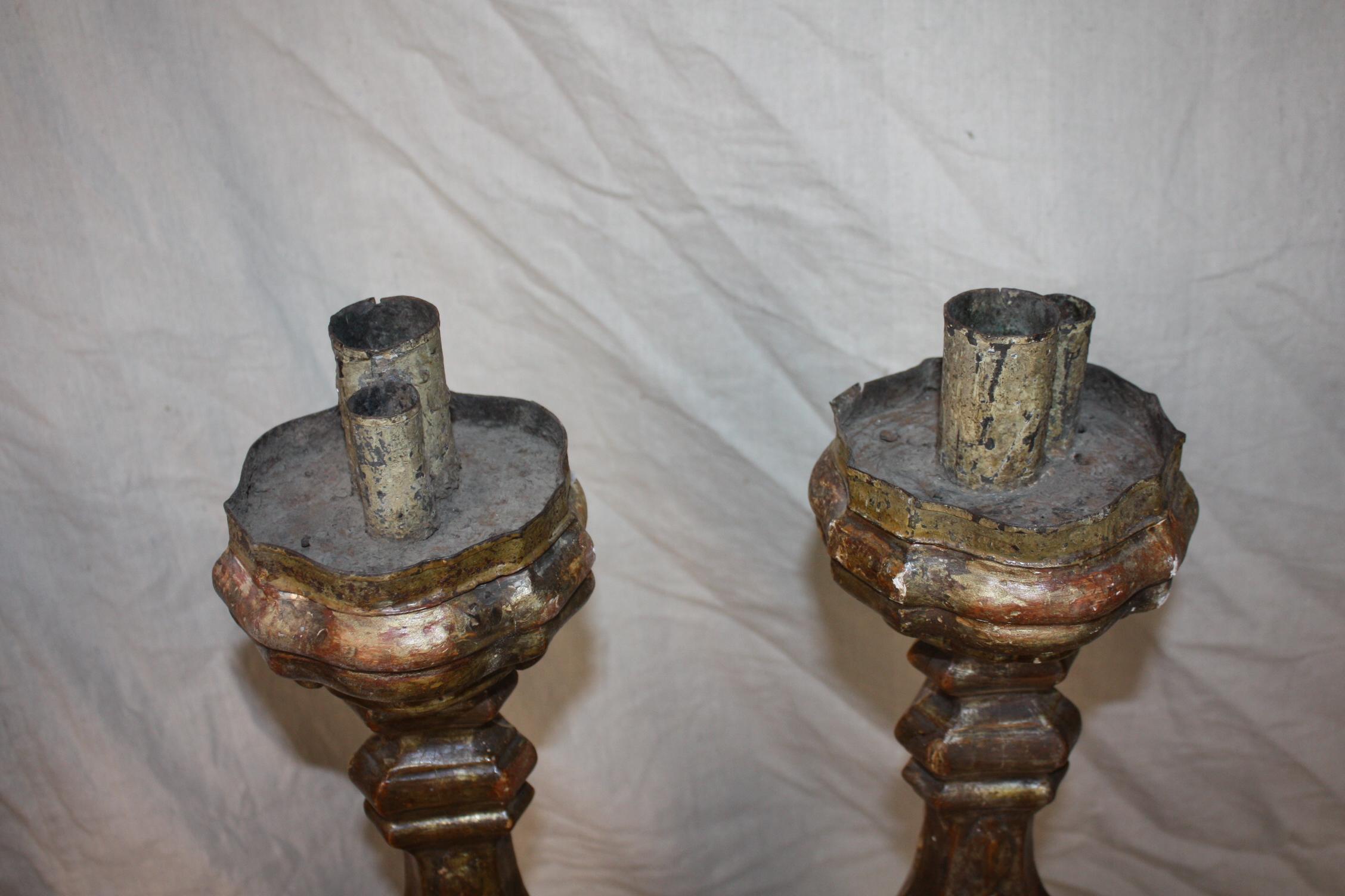 18th Century Italian Candle Stick For Sale 4