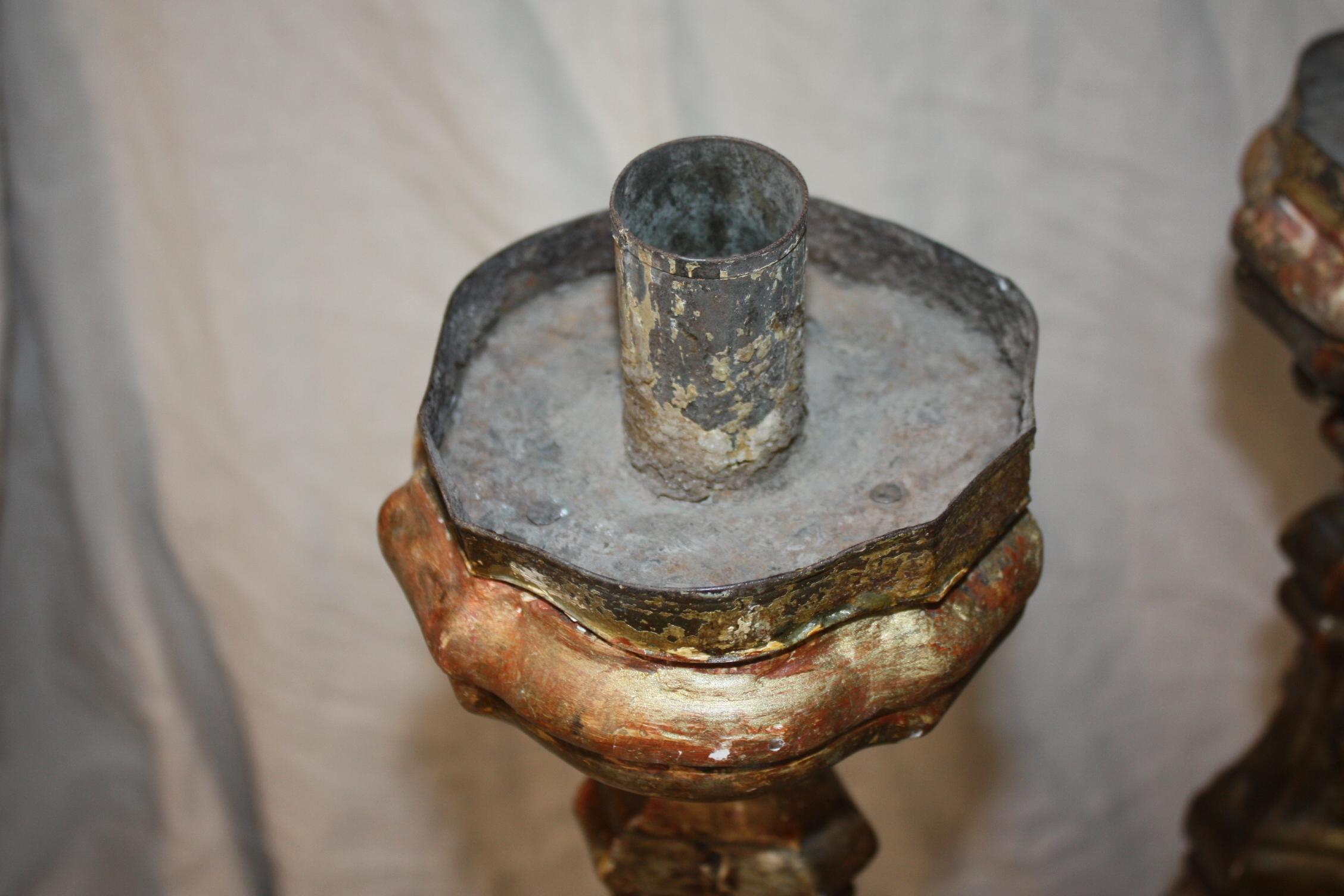 18th Century Italian Candle Stick For Sale 5