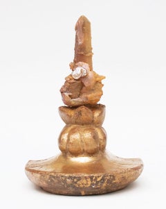 Chandelier italien du 18ème siècle avec quartz tourbillon de soleil et perle baroque