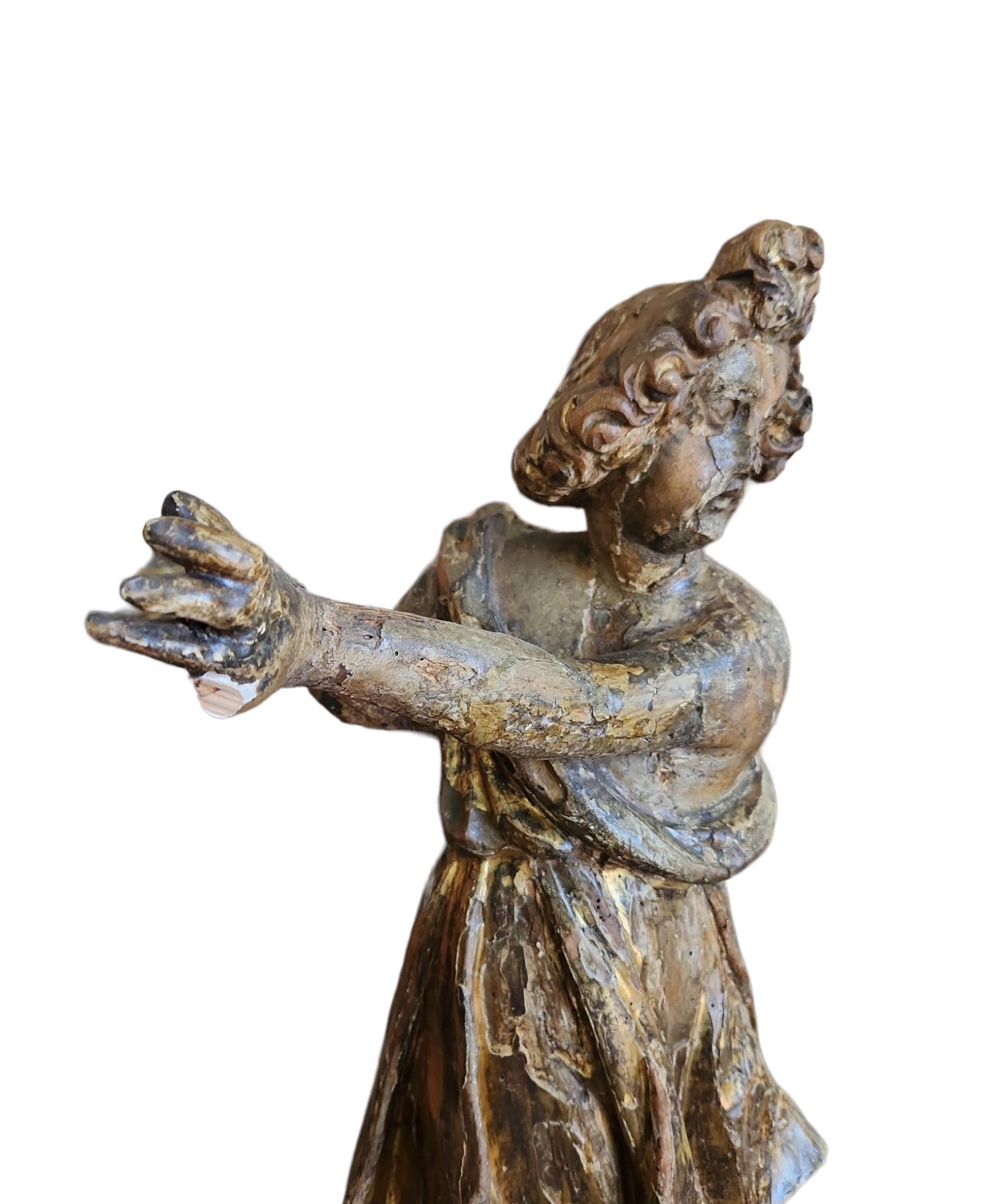 Néoclassique Figure italienne sculptée du 18e siècle en vente