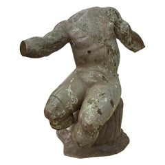 18th Century Italian Carved Torso On Plinth