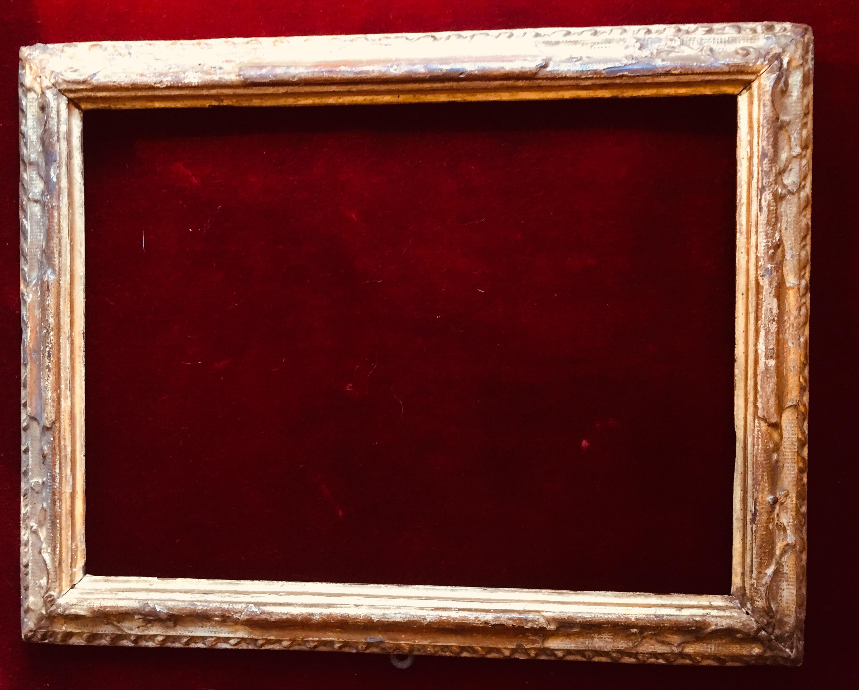 18th Century Italian Carved Giltwood Frame 3