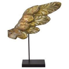 18th Century, Italian Carved Giltwood Wing of a Baroque Angel