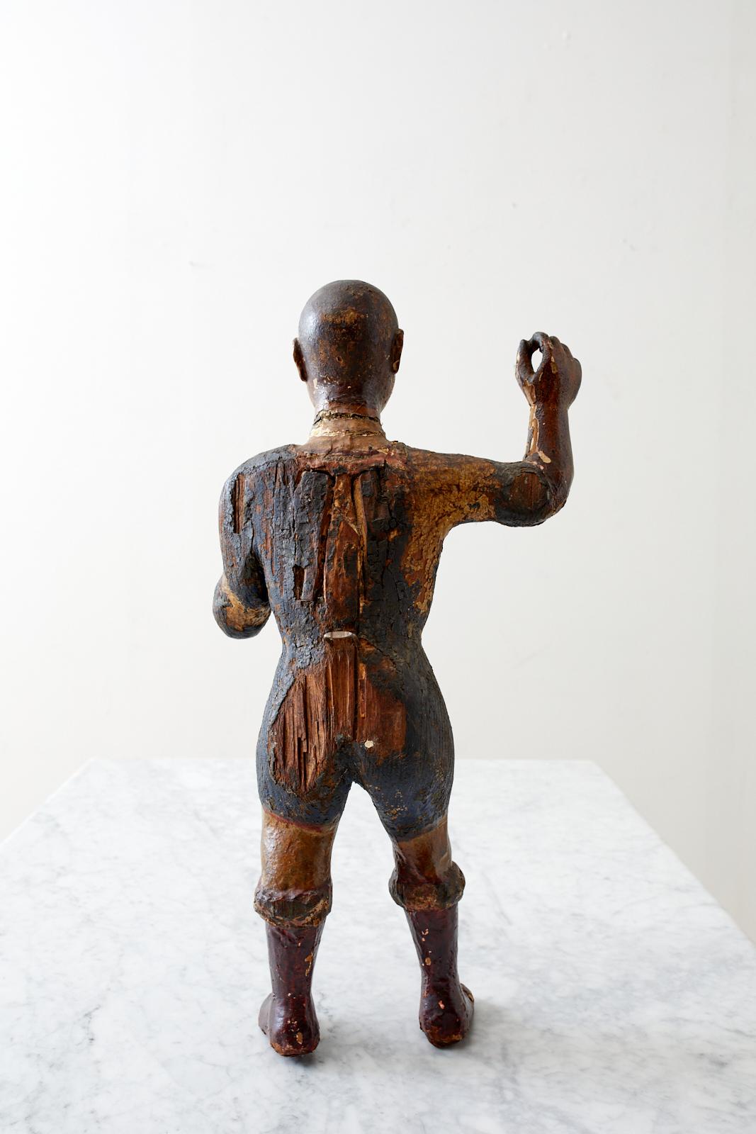 Icono Escultura Santo Niño Tallado Italiano Siglo XVIII en venta 1