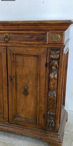 18th Century Italian Carved Walnut Cabinet