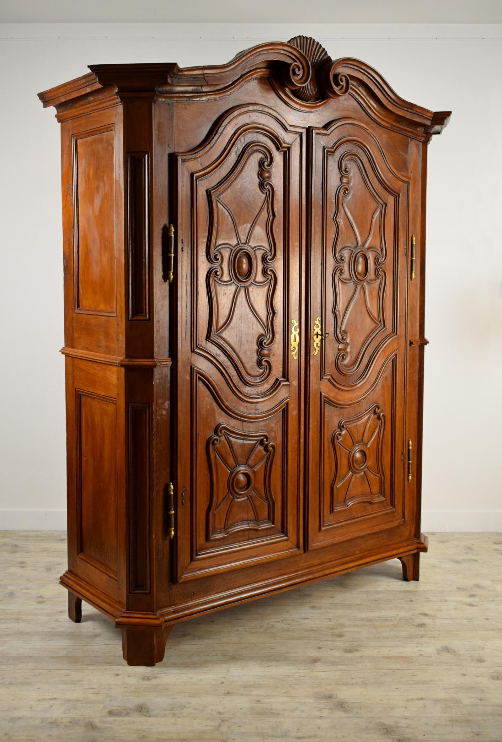 carved wood wardrobe